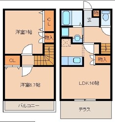 ファミーユＢ棟の物件間取画像